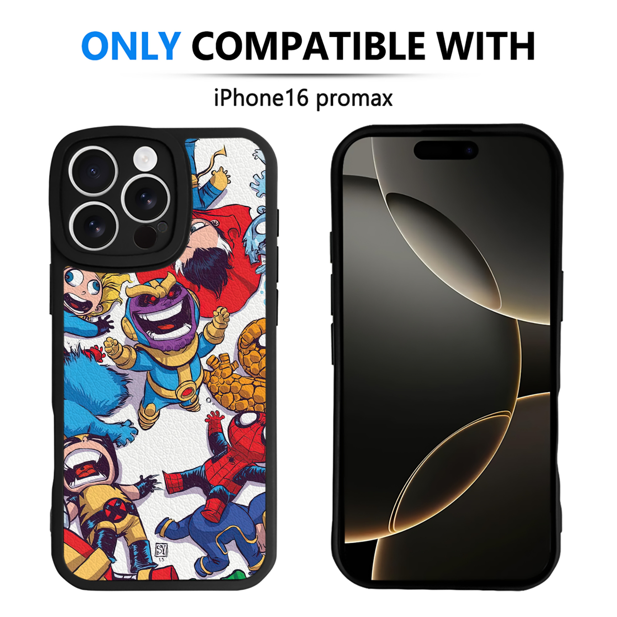 Spider Man スパイダーマン 【iPhone 16シリーズ対応】シリコンスマホケース（レザー調） 材質：シリコン